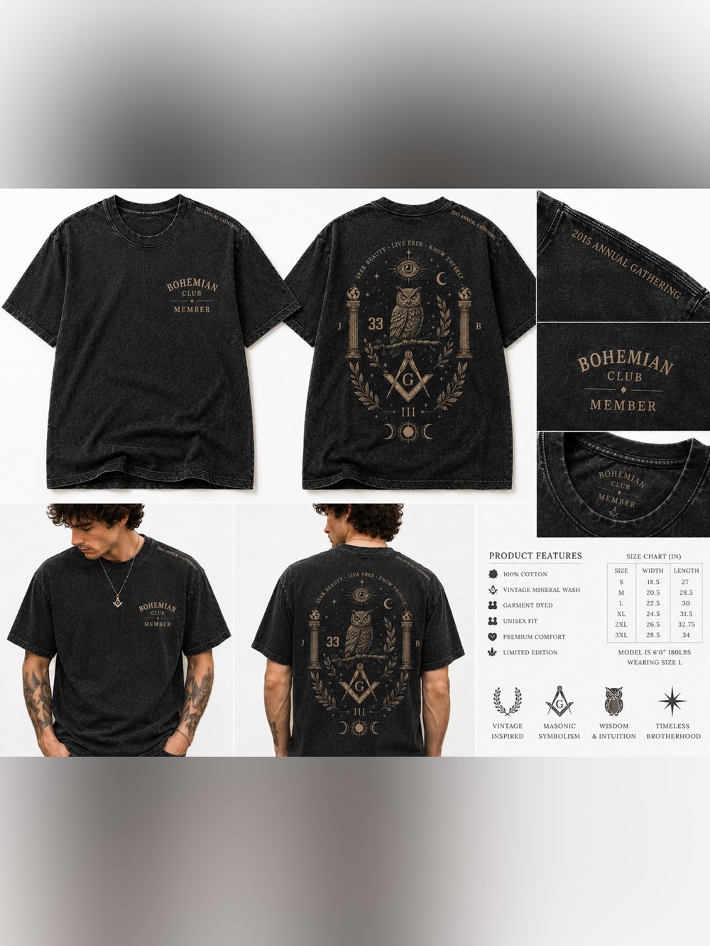Bohemian Grove Members T-shirt